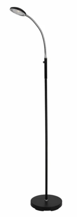 Alfredo LED leselampe gulv 1lys 135cm sort