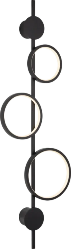 Alias Circle LED vegglampe 107cm sort