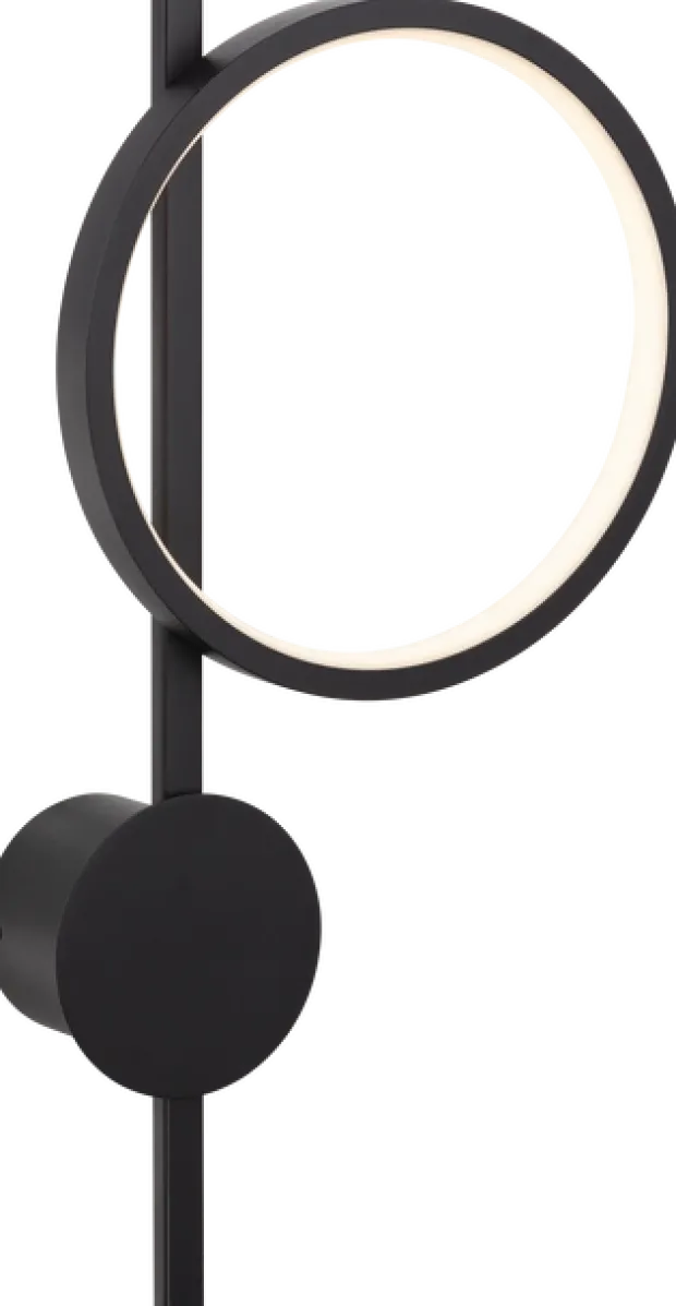 Alias Circle LED vegglampe 107cm sort