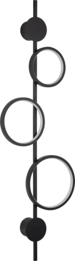 Alias Circle LED vegglampe 107cm sort