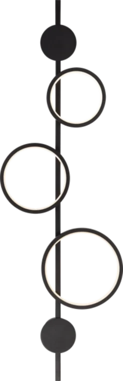 Alias Circle LED vegglampe 107cm sort