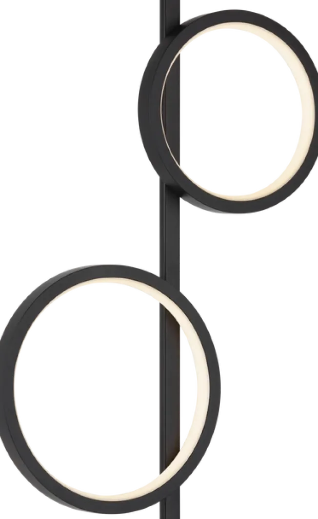 Alias Circle LED vegglampe 107cm sort