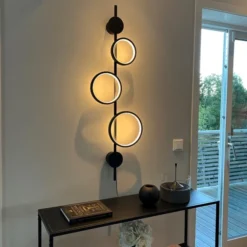 Alias Circle LED vegglampe 107cm sort