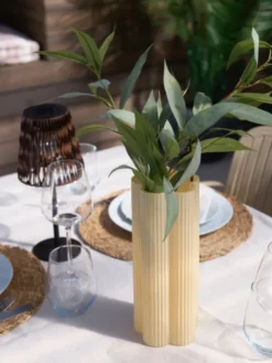 Alina vase 27cm gul