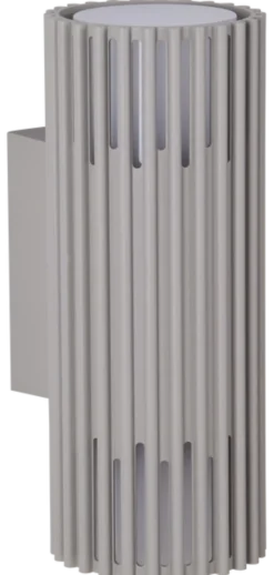 Alstra utelampe vegg 2lys IP65 30,5cm grå