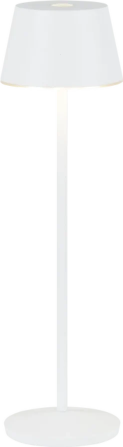 April LED oppladbar utelampe bord IP65 40cm hvit