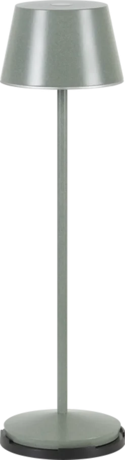 April LED oppladbar utelampe bord IP65 40cm grønn