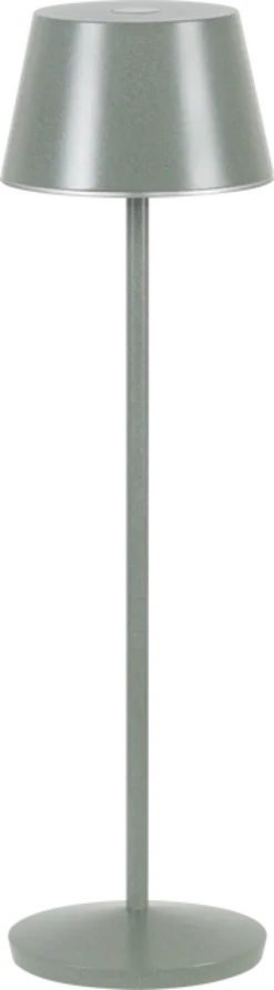 April LED oppladbar utelampe bord IP65 40cm grønn