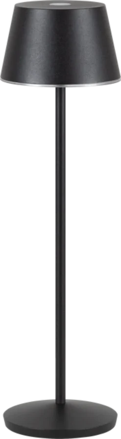 April LED oppladbar utelampe bord IP65 40cm sort