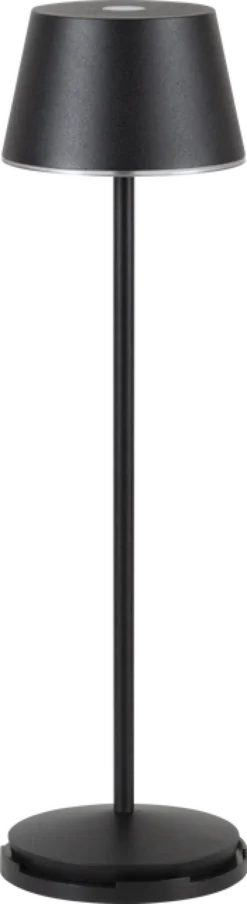April LED oppladbar utelampe bord IP65 40cm sort