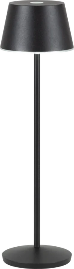 April LED oppladbar utelampe bord IP65 40cm sort