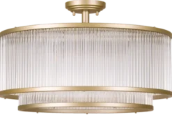 Archie plafond taklampe 51cm gull/klar
