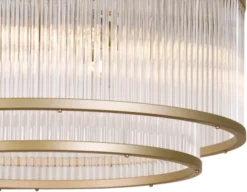 Archie taklampe lysekrone 51cm gull/klar