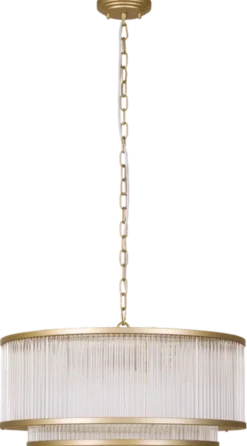 Archie taklampe lysekrone 51cm gull/klar