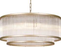 Archie taklampe lysekrone 51cm gull/klar