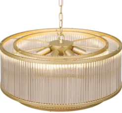 Archie taklampe lysekrone 51cm gull/klar