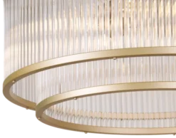 Archie taklampe lysekrone 51cm gull/klar