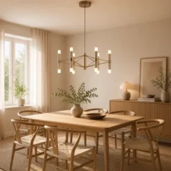 Aria taklampe 7lys 60cm gull