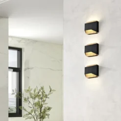 Arino LED vegglampe 12cm sort