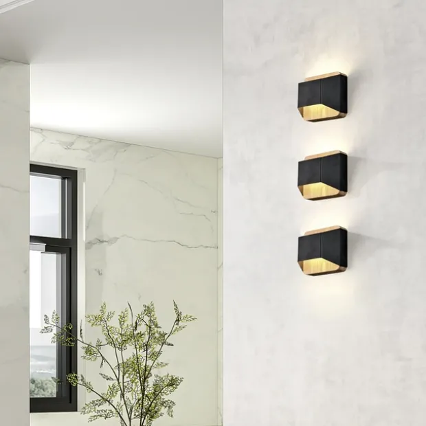 Arino LED vegglampe 12cm sort