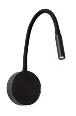 Asja LED oppladbar leselampe vegg 42cm sort