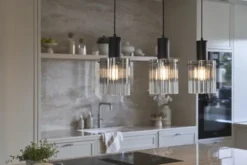 Aura taklampe rekke 3lys 90cm smoke