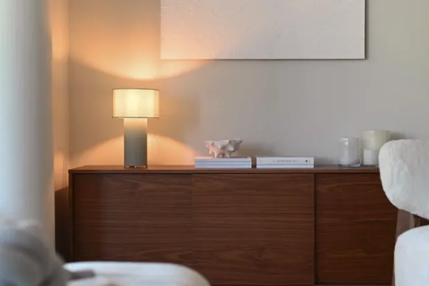 Bale bordlampe 40cm blå