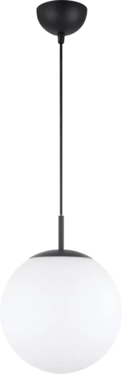 Ball taklampe 25cm hvit
