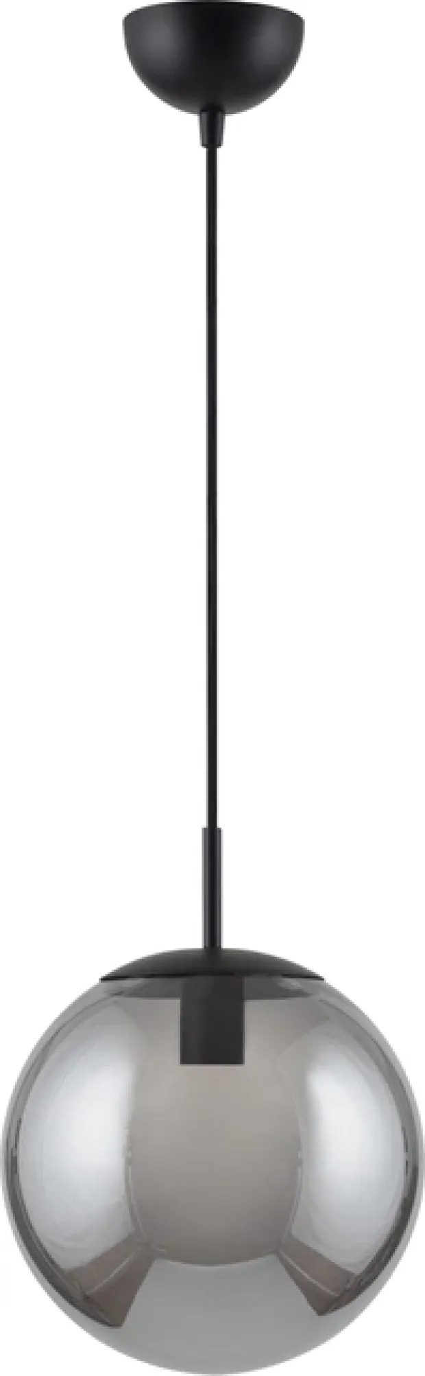 Ball taklampe 25cm smoke