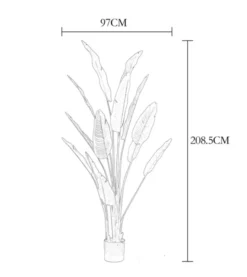 Banantre innendørs 208cm