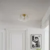 Bellagio plafond taklampe 3lys 50cm messing/hvit