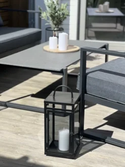 Bergen lykt 45cm sort