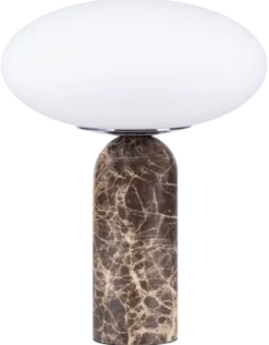 Bianca bordlampe marmor 32cm brun