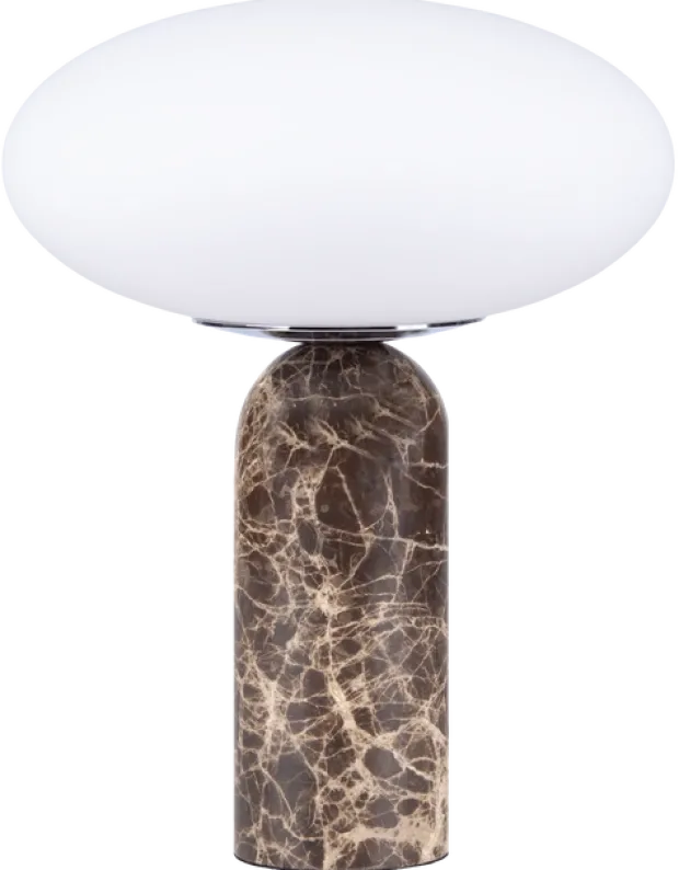Bianca bordlampe marmor 32cm brun