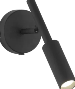 Bino LED leselampe vegg 22,5cm sort