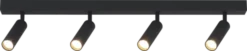 Bino LED skinne 4lys 80cm sort