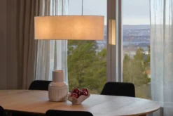 Blefjell oval taklampe 80cm beige