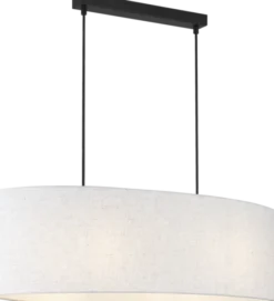 Blefjell oval taklampe 80cm beige