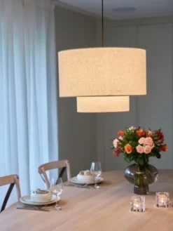 Blefjell taklampe 3m oppheng 50cm beige