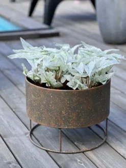 Blomsterpotte 34 cm rust
