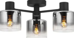 Bowl plafond taklampe 50cm smoke