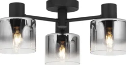 Bowl plafond taklampe 50cm smoke