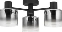 Bowl plafond taklampe 50cm smoke