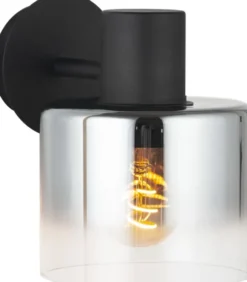 Bowl vegglampe 19cm smoke