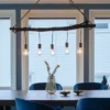 Branch taklampe 120cm brun