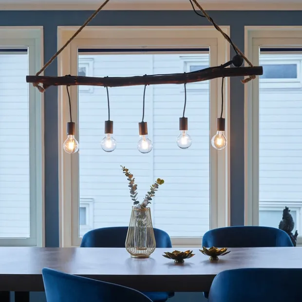 Branch taklampe 120cm brun