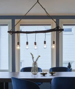 Branch taklampe 120cm brun