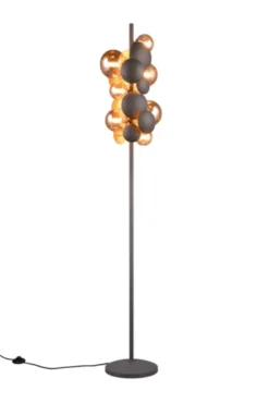 Bubble gulvlampe 155cm sort