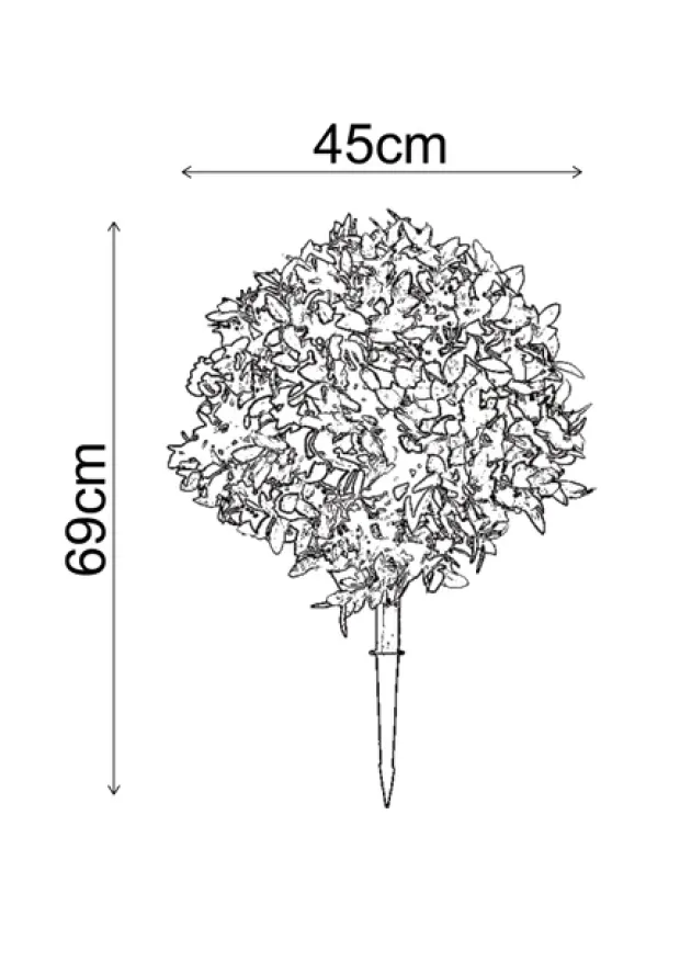 Buksbom kunstig plante 45cm grønn
