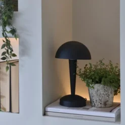 Canaria bordlampe 26,5cm sort